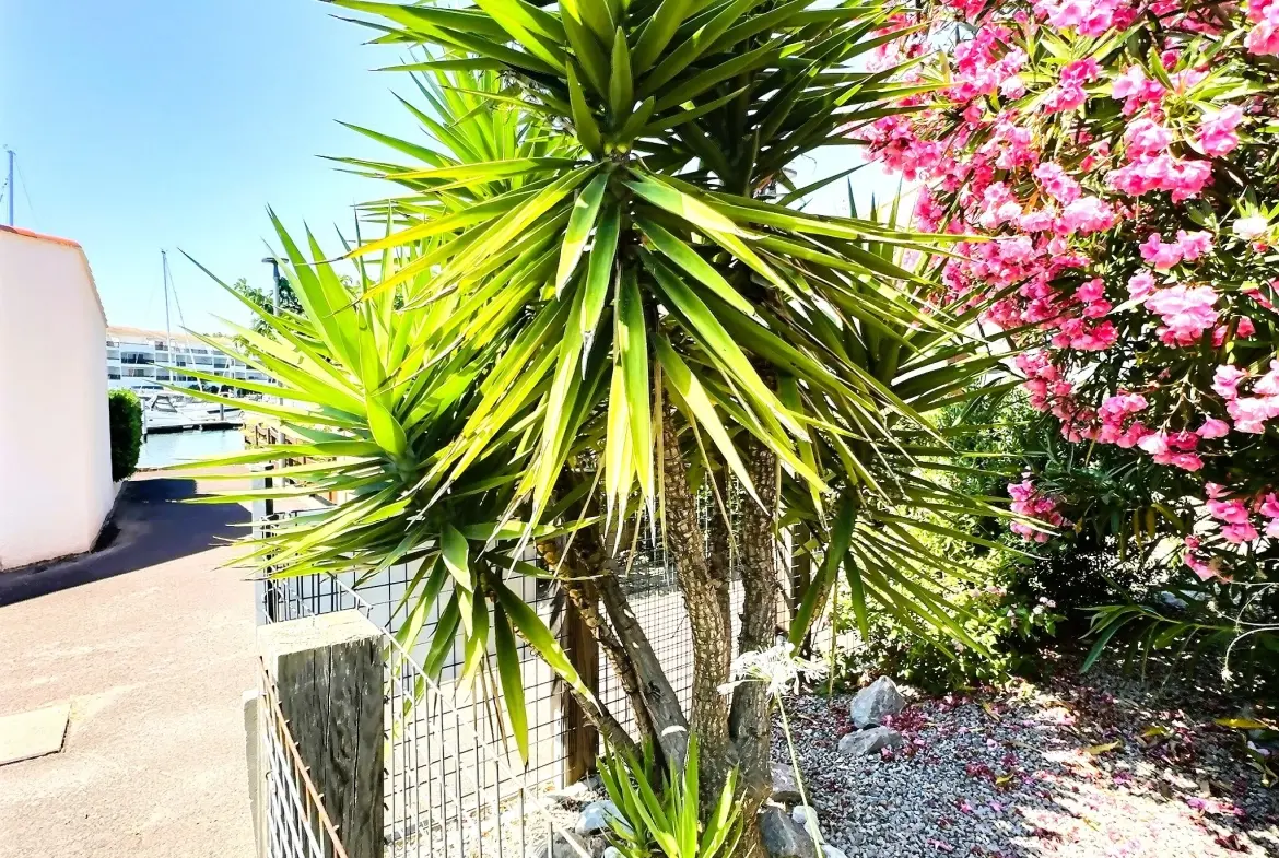 Villa de plain-pied avec jardin et accès marina à Saint-Cyprien Plage 