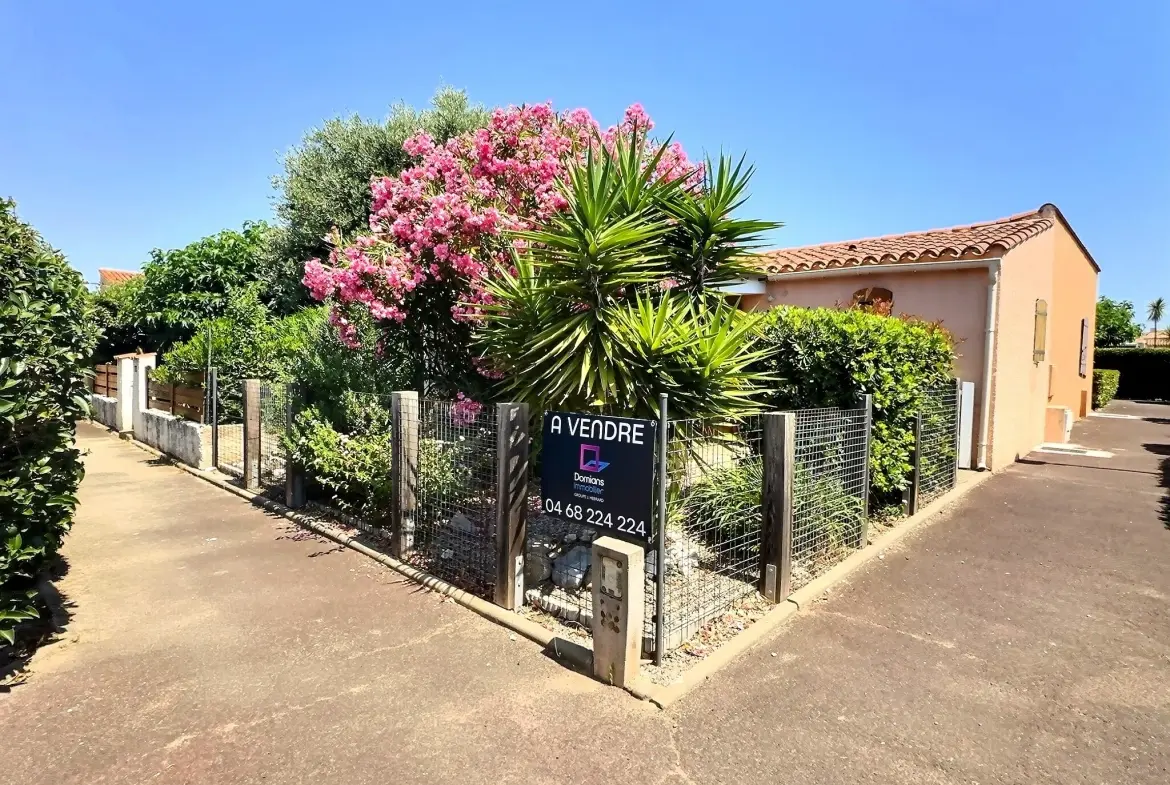 Villa de plain-pied avec jardin et accès marina à Saint-Cyprien Plage 