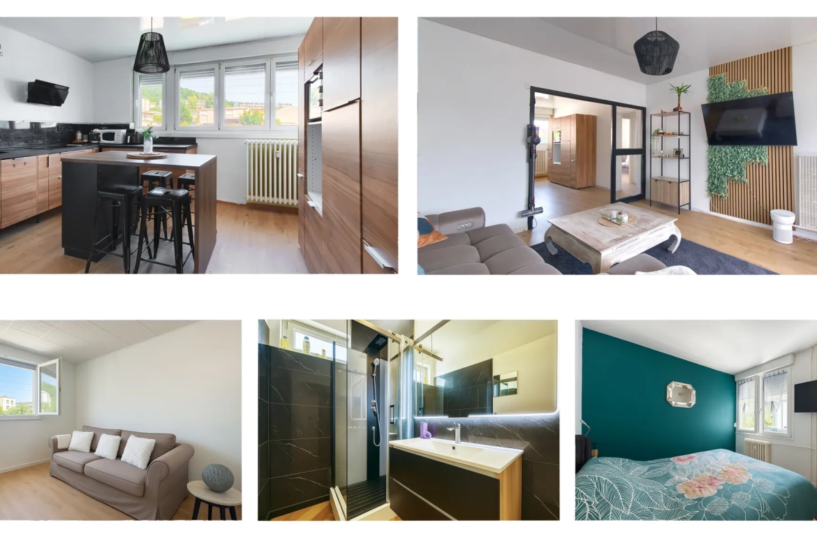 Bel appartement rénové avec 2 chambres et véranda à Thionville 