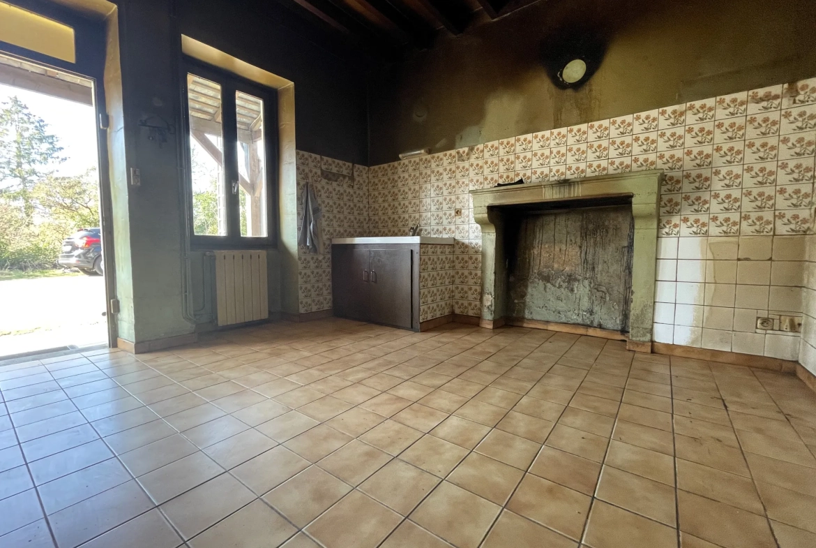 Maison de plain-pied à Prémery, 4 chambres, garage, calme, 65 000 EUR 