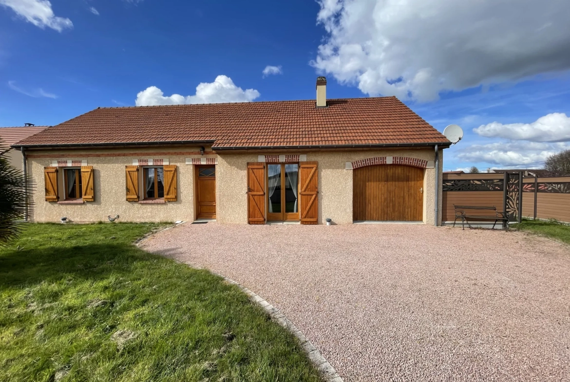 Maison de plain-pied à Vendat avec jardin et garage - 3 chambres 