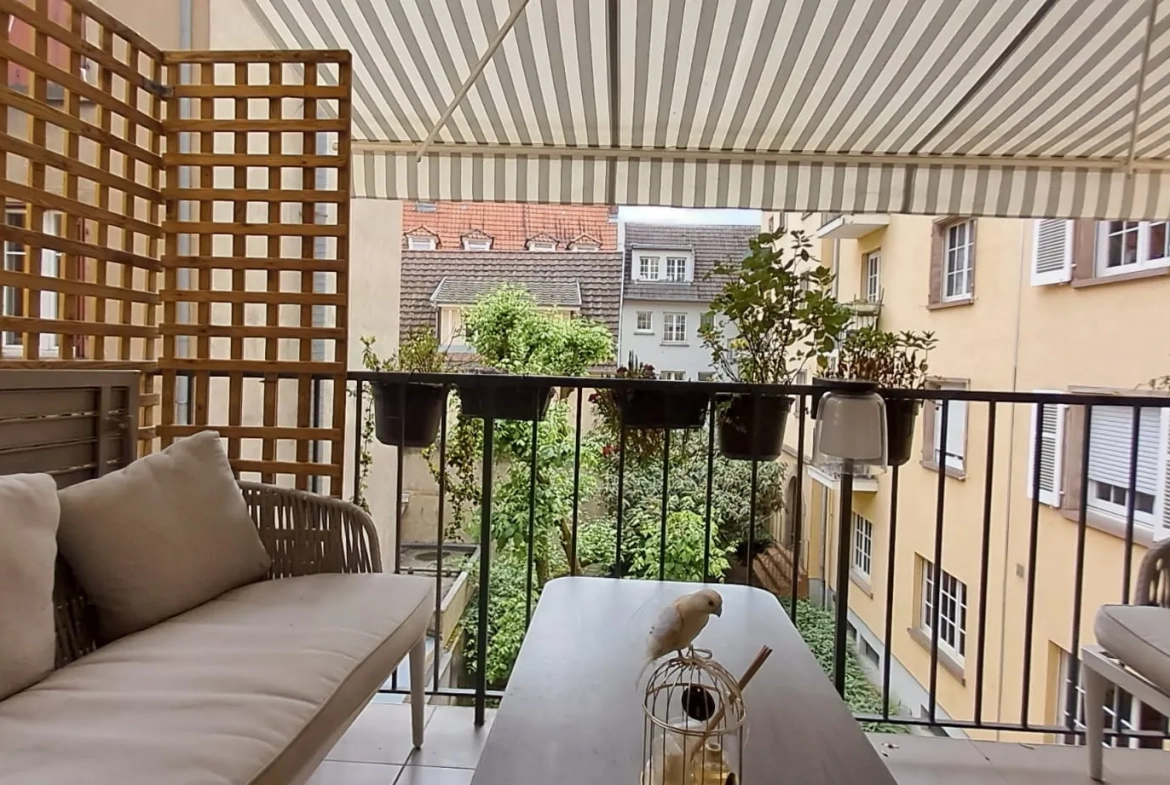Appartement lumineux de 60m² avec garage et cave au cœur de Mulhouse 