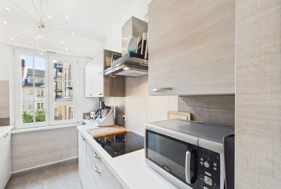 Appartement lumineux de 60m² avec garage et cave au cœur de Mulhouse 