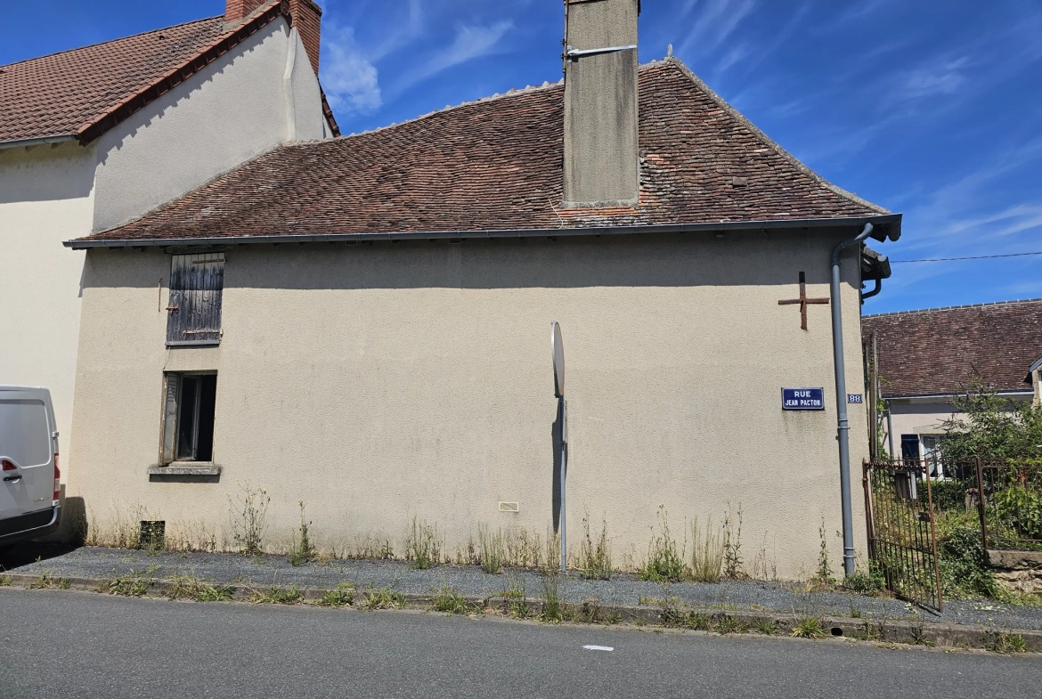 Maison 3 pièces avec jardin à Montgivray 36400 – Idéal résidence ou investissement 
