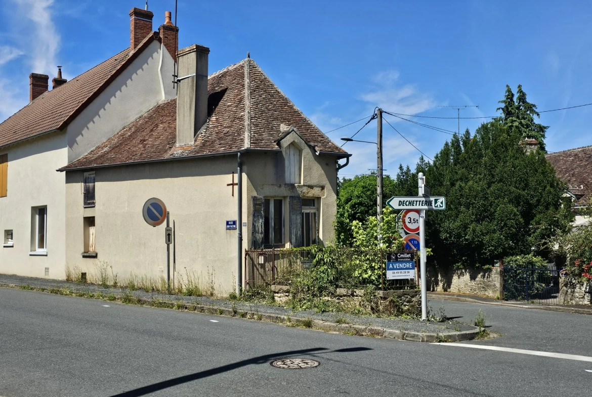 Maison 3 pièces avec jardin à Montgivray 36400 – Idéal résidence ou investissement 