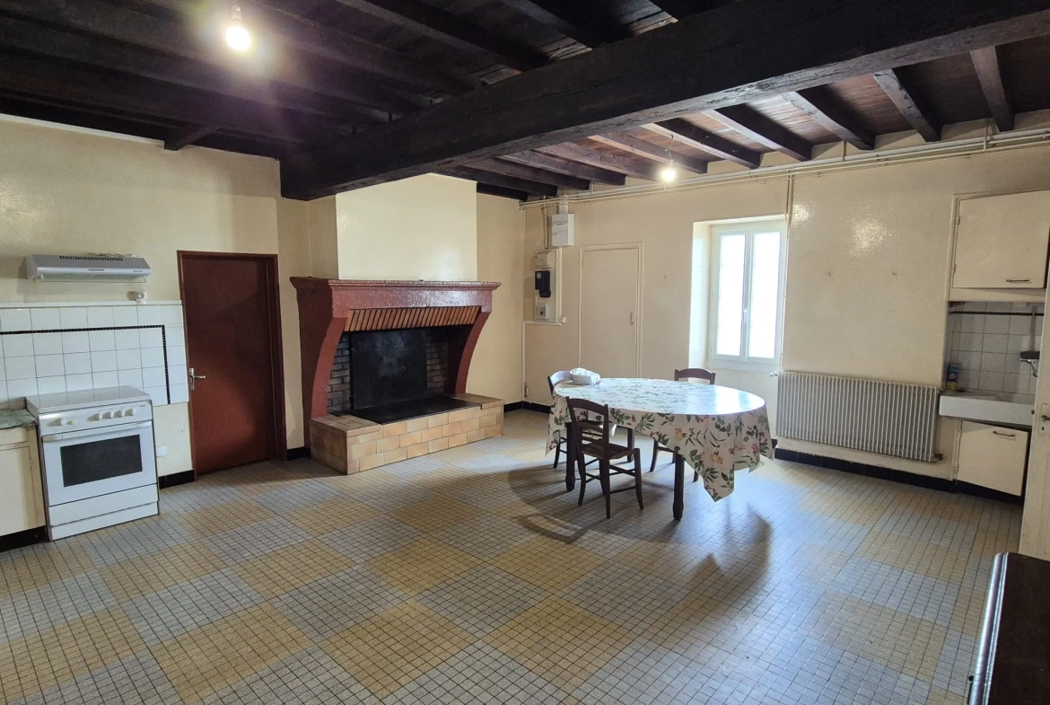 Spacieuse maison en pierre avec grand terrain et dépendances à Loubens 