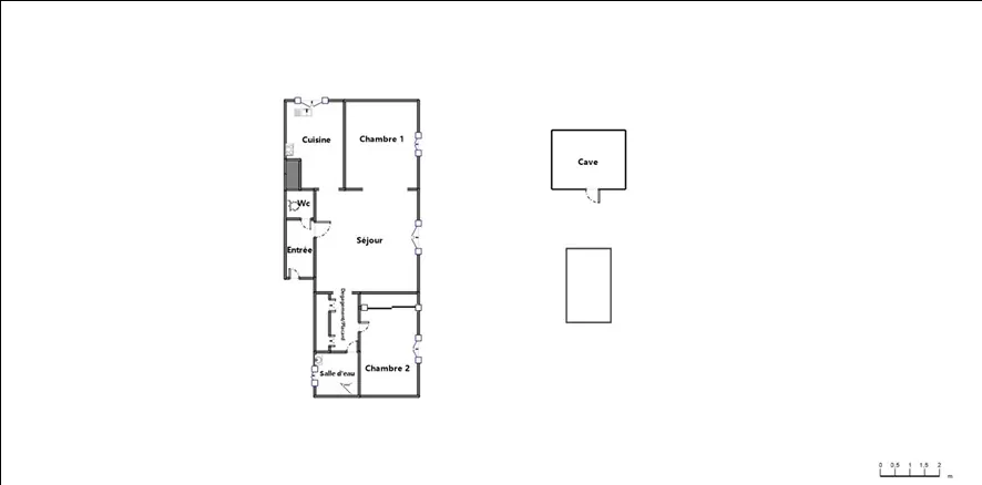 Bel appartement T3 rénové et lumineux à Clamart 