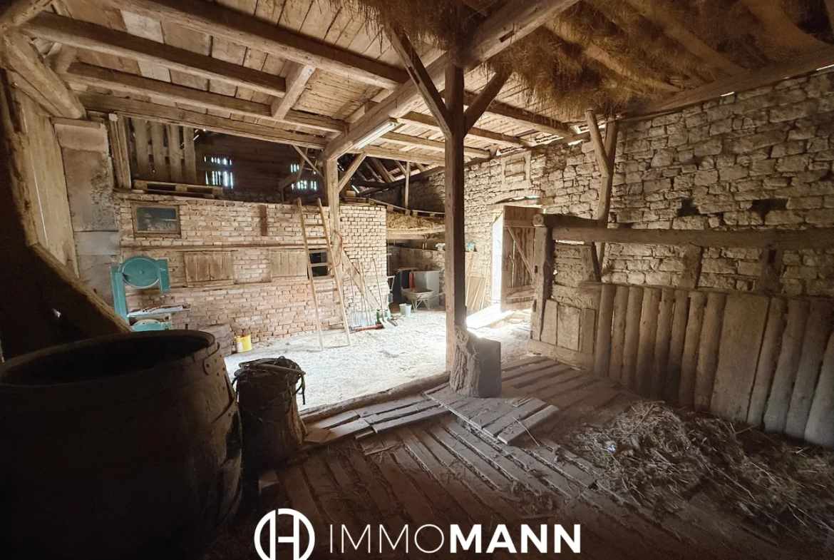 Maison alsacienne avec corps de ferme à rénover à Neugartheim-Ittlenheim près de Strasbourg 