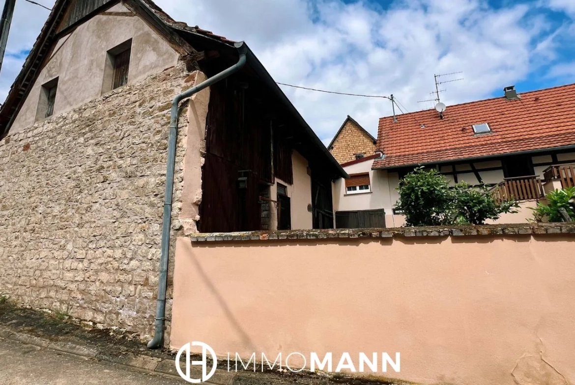 Maison alsacienne avec corps de ferme à rénover à Neugartheim-Ittlenheim près de Strasbourg 