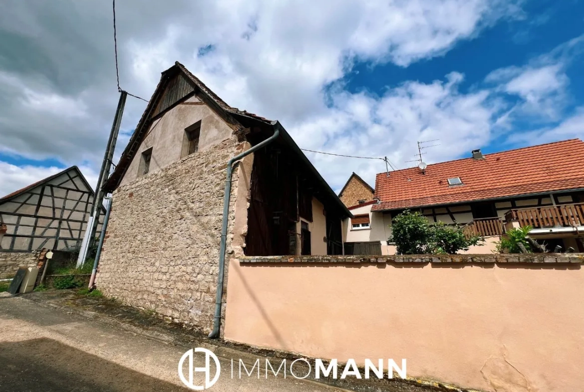 Maison alsacienne avec corps de ferme à rénover à Neugartheim-Ittlenheim près de Strasbourg 