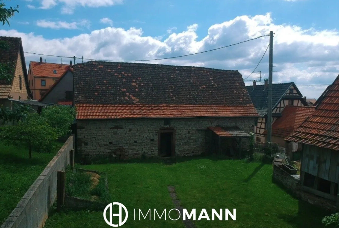 Maison alsacienne avec corps de ferme à rénover à Neugartheim-Ittlenheim près de Strasbourg 