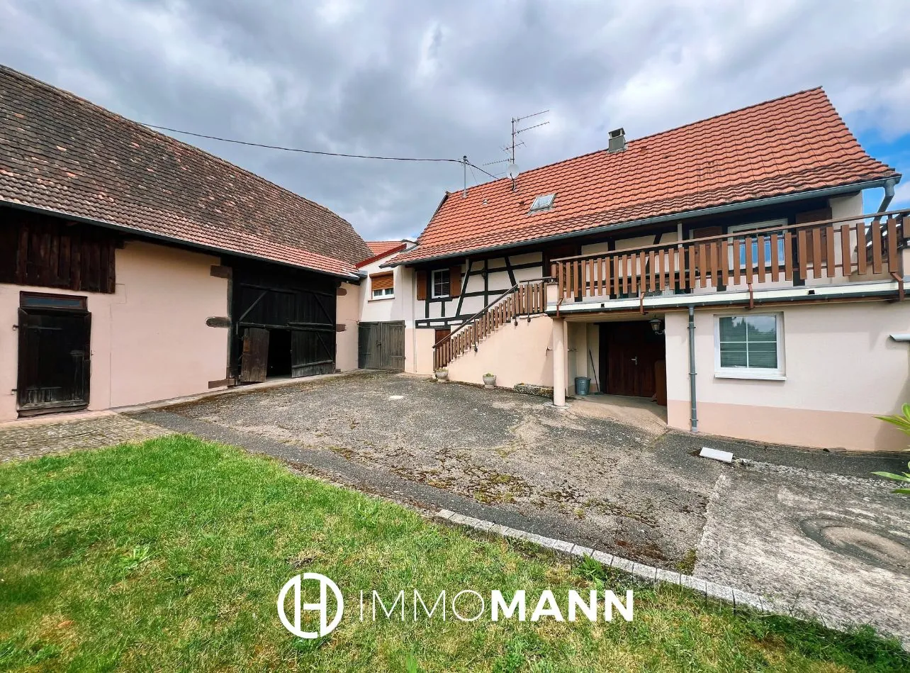 Maison alsacienne avec corps de ferme à rénover à Neugartheim-Ittlenheim près de Strasbourg 