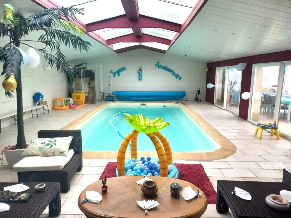 Maison avec piscine et vue sur la Seine à La Mailleraye-sur-Seine