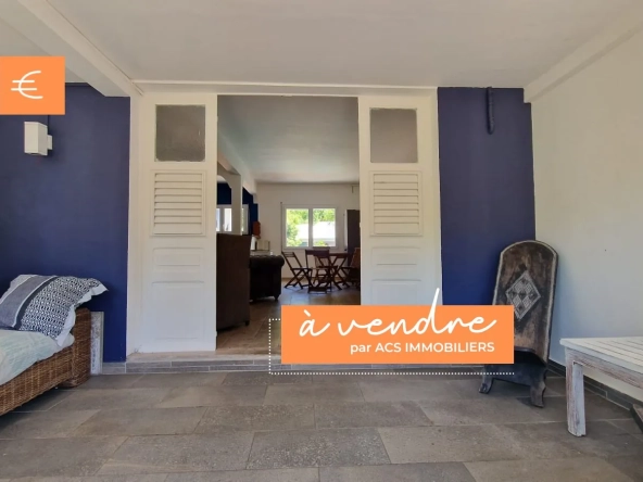 Appartement T4 à Bellefontaine à 30 mètres de la plage avec piscine et terrasse