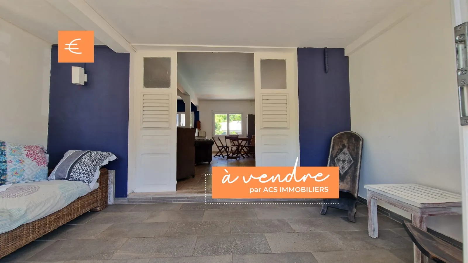 Appartement T4 à Bellefontaine à 30 mètres de la plage avec piscine et terrasse 