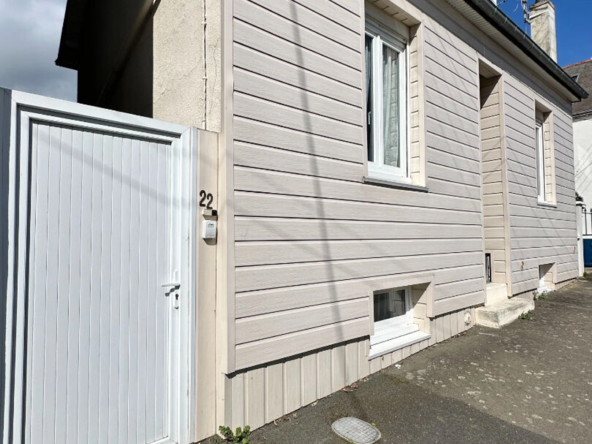 Maison 3 pièces 57 m² à Saint‑Brieuc – Quartier Robien, avec jardin constructible, garage et deux chambres.