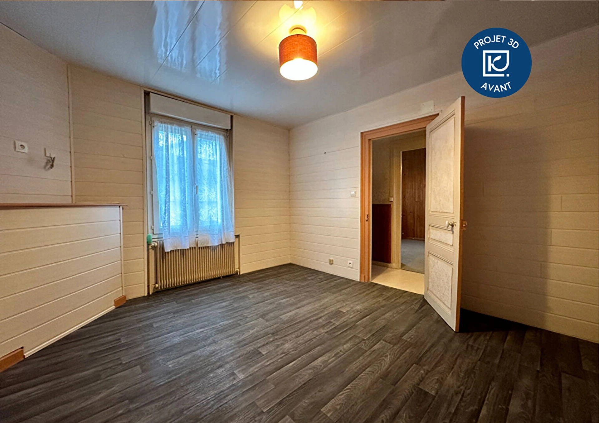Maison 3 pièces 57 m² à Saint‑Brieuc – Quartier Robien, avec jardin constructible, garage et deux chambres.