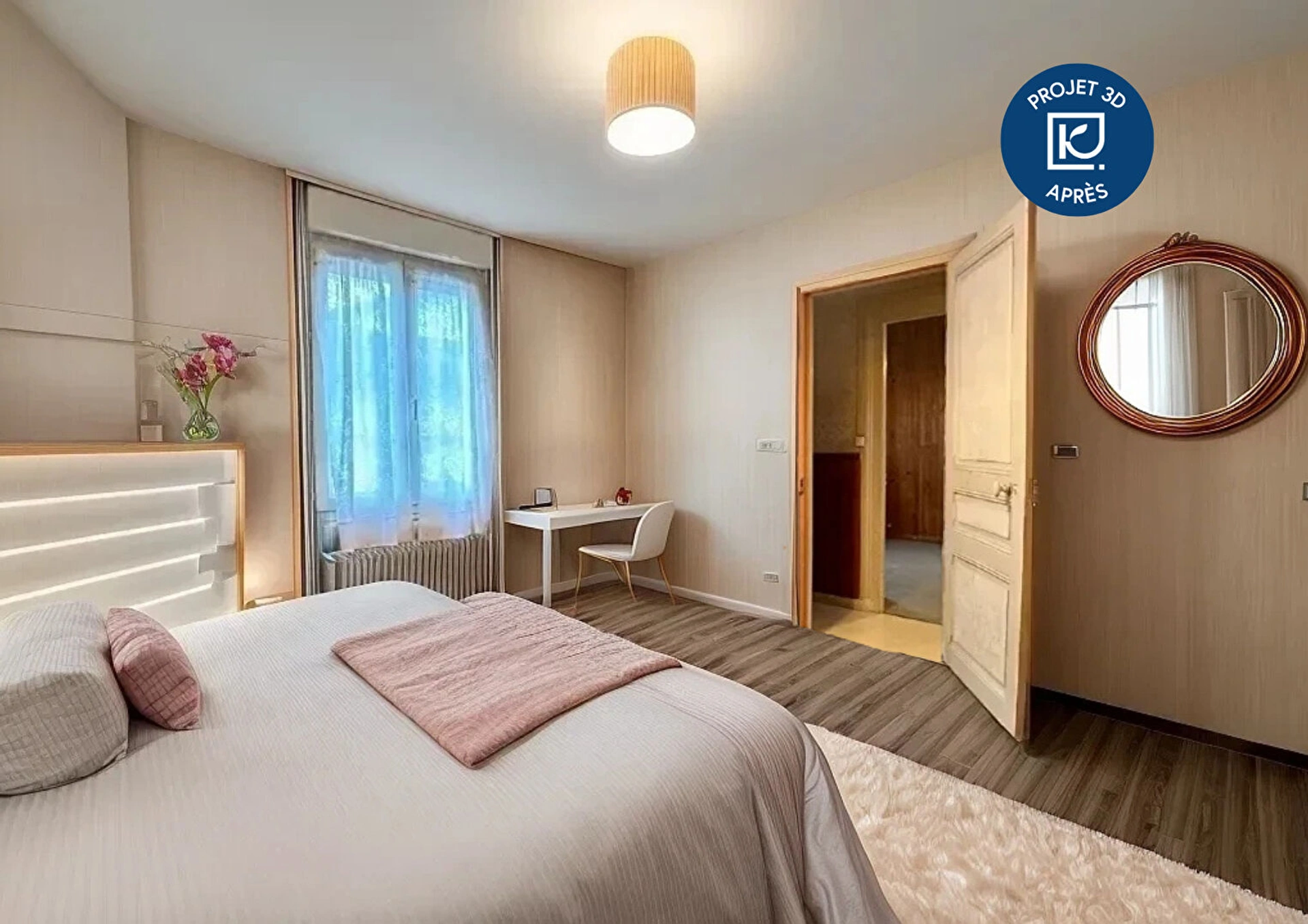 Maison 3 pièces 57 m² à Saint‑Brieuc – Quartier Robien, avec jardin constructible, garage et deux chambres.