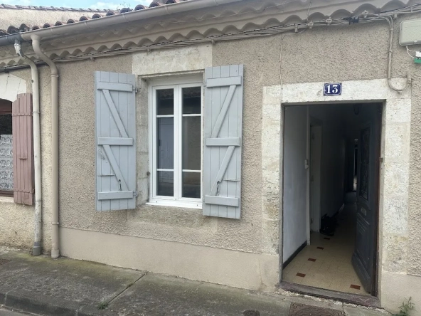 Maison mitoyenne en centre-ville de Fleurance, 56 m² avec potentiel d’agrandissement