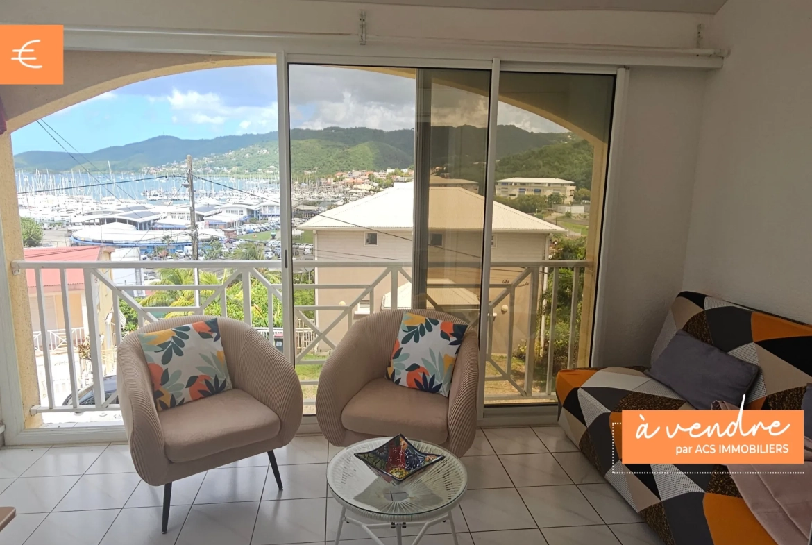 Appartement duplex avec vue sur la Marina au Marin - Idéal résidence ou investissement 