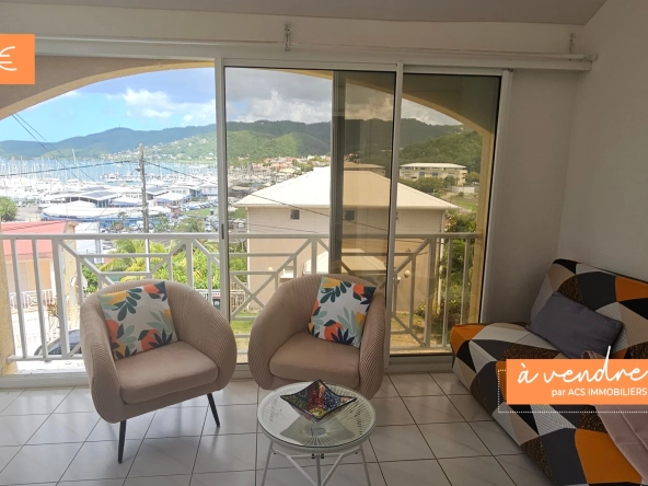 Appartement duplex avec vue sur la Marina au Marin - Idéal résidence ou investissement