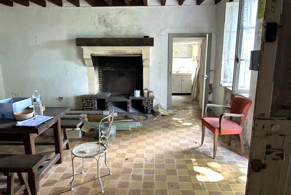 Maison à rénover avec grange et vue imprenable à Lurcy le Bourg 