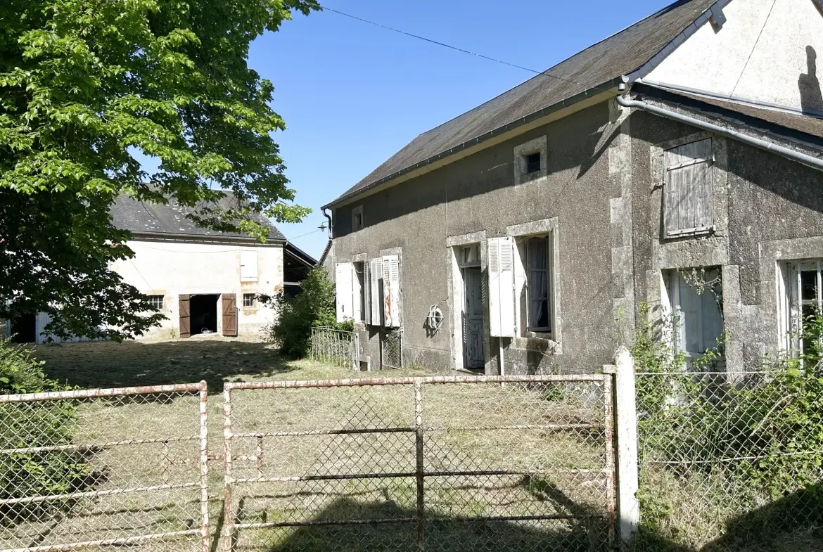 Maison à rénover avec grange et vue imprenable à Lurcy le Bourg 