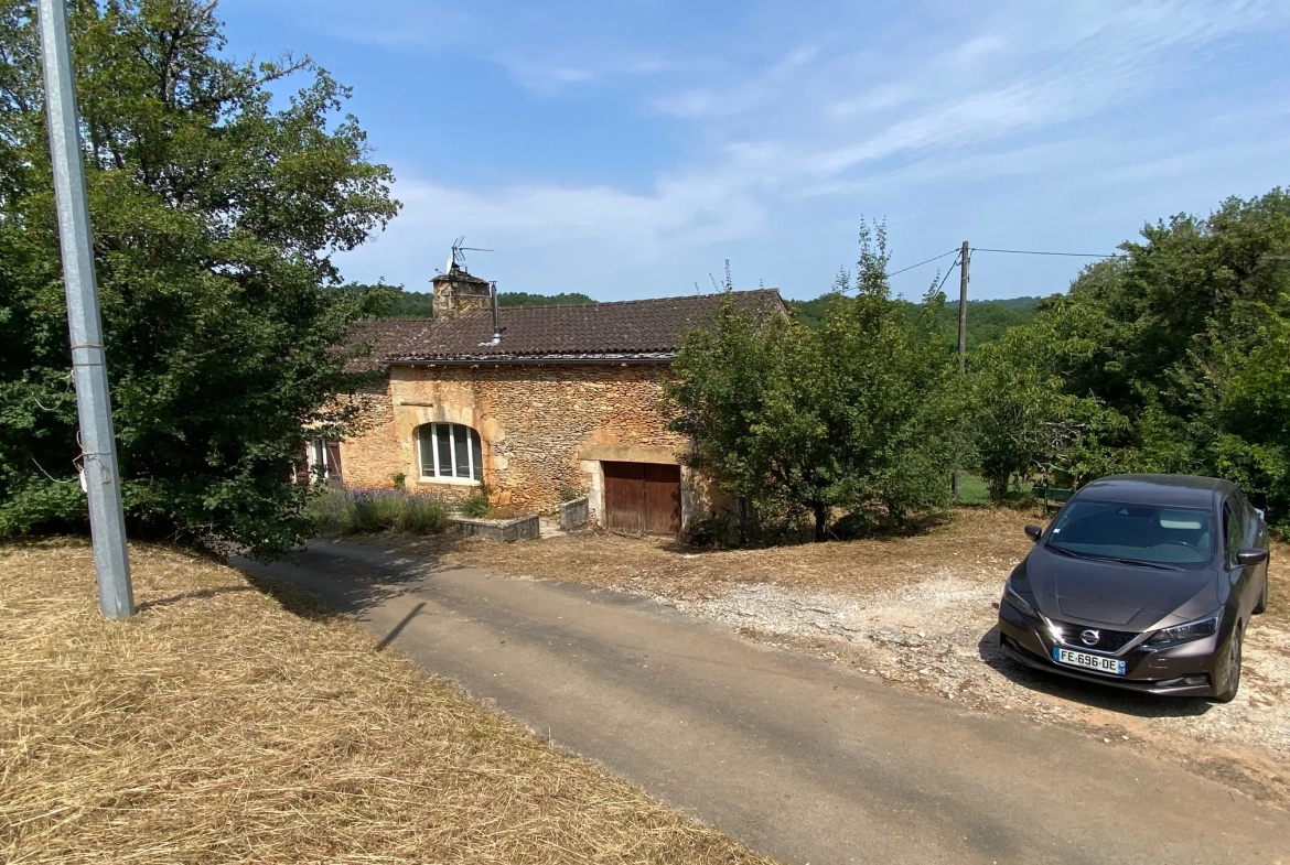 Maison en pierre à vendre à Blanquefort-sur-Briolance avec grand terrain 