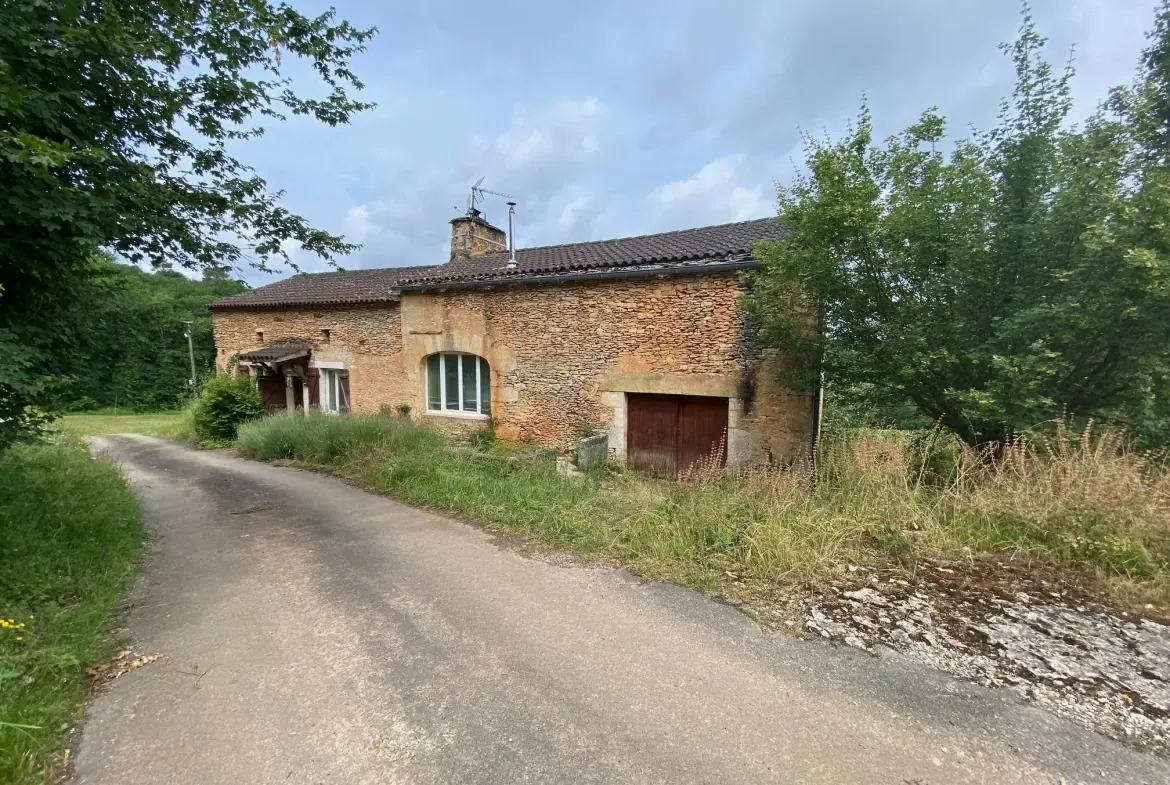 Maison en pierre à vendre à Blanquefort-sur-Briolance avec grand terrain 