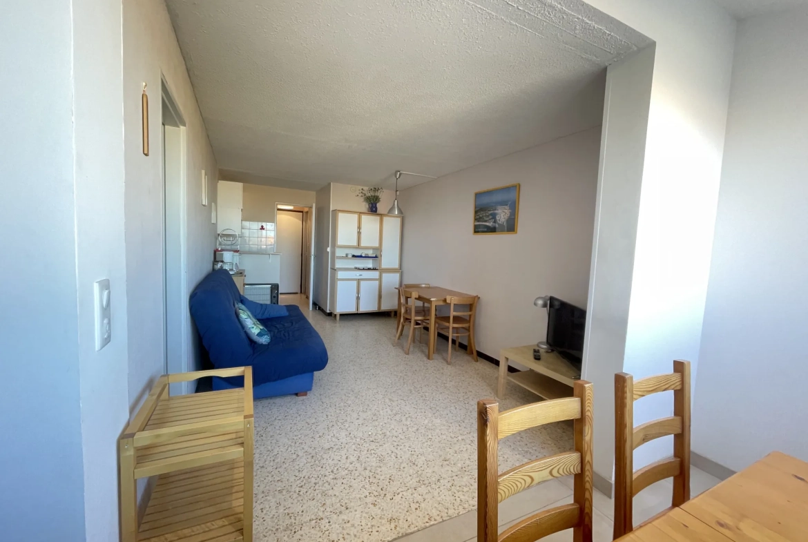 Appartement T2 au Cap d’Agde avec vue dégagée et parking privé 