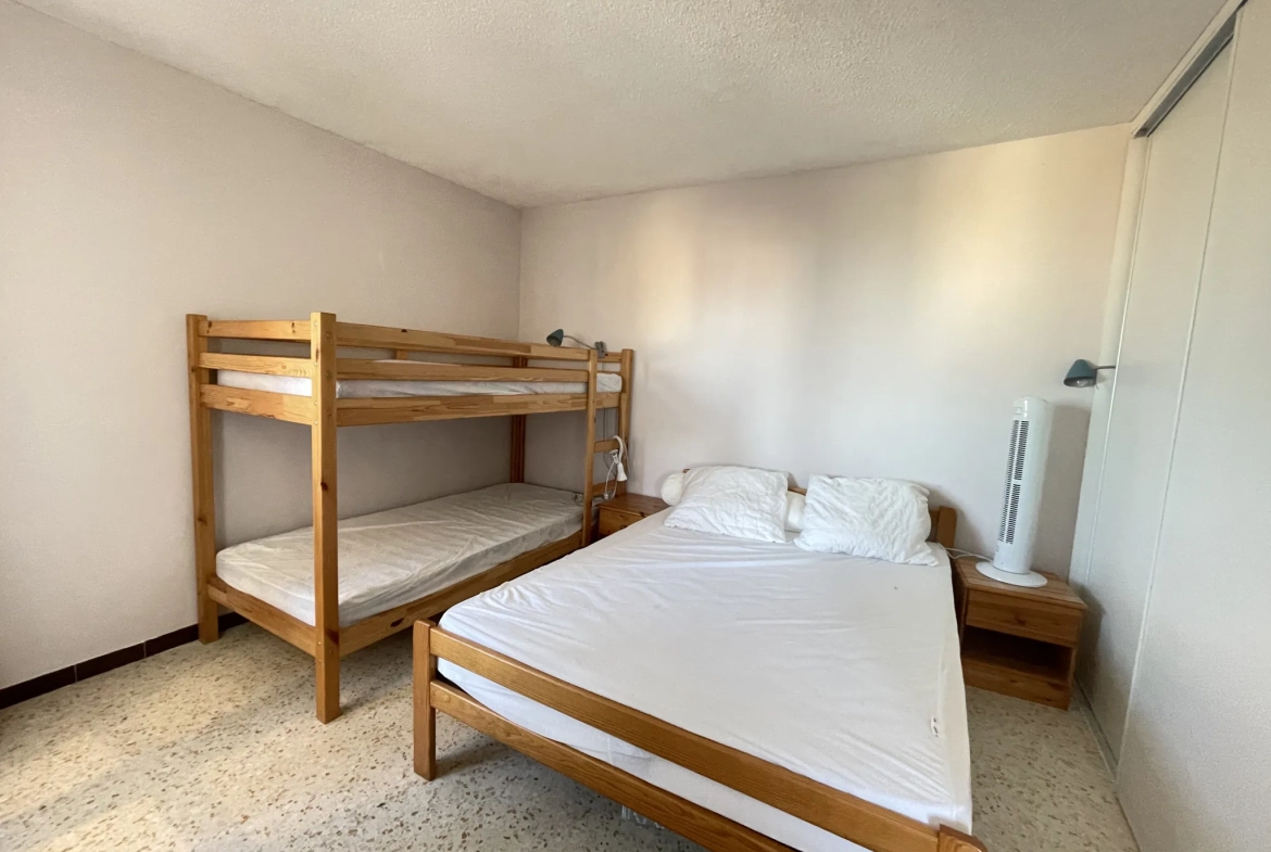 Appartement T2 au Cap d’Agde avec vue dégagée et parking privé 