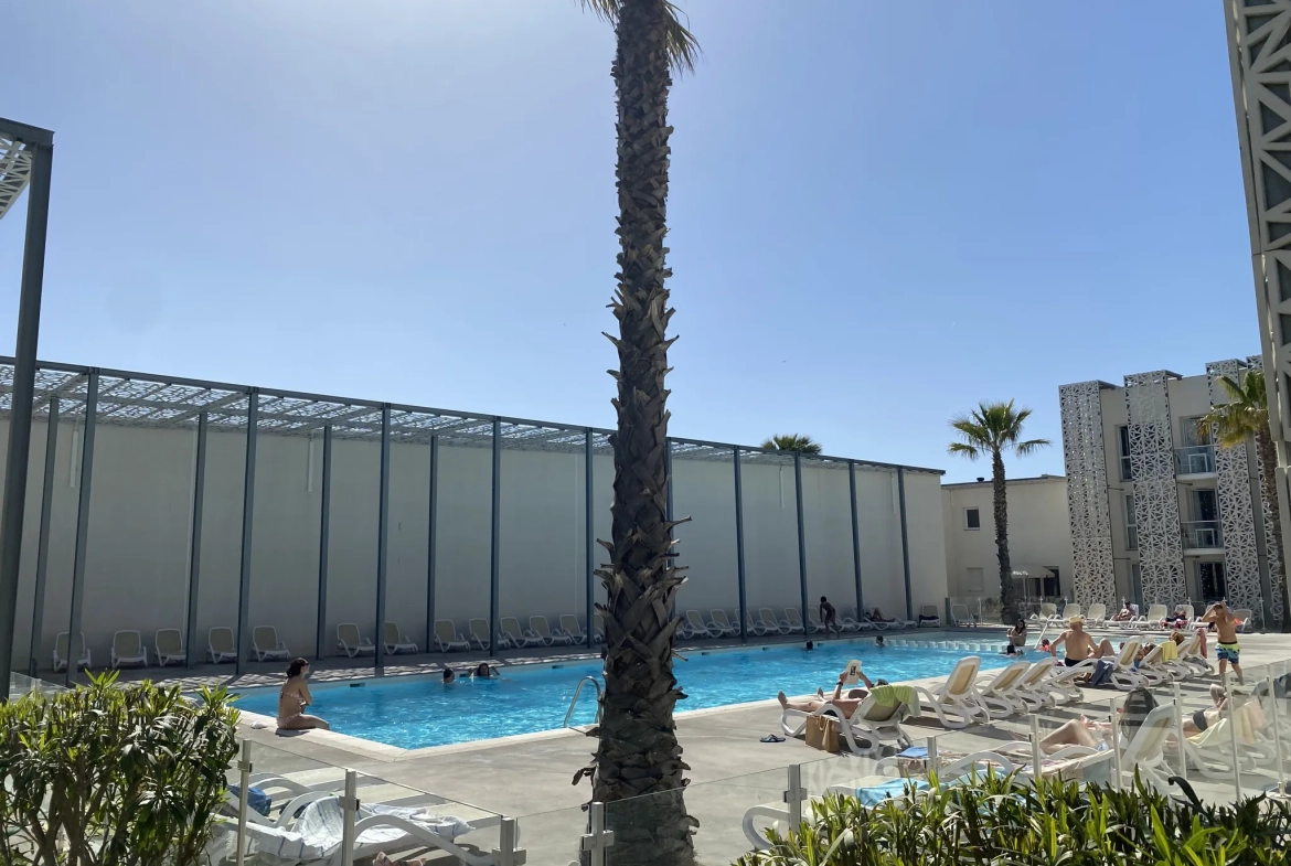 Studio en résidence Nakara au Cap d'Agde – Investissement rentable avec bail commercial 
