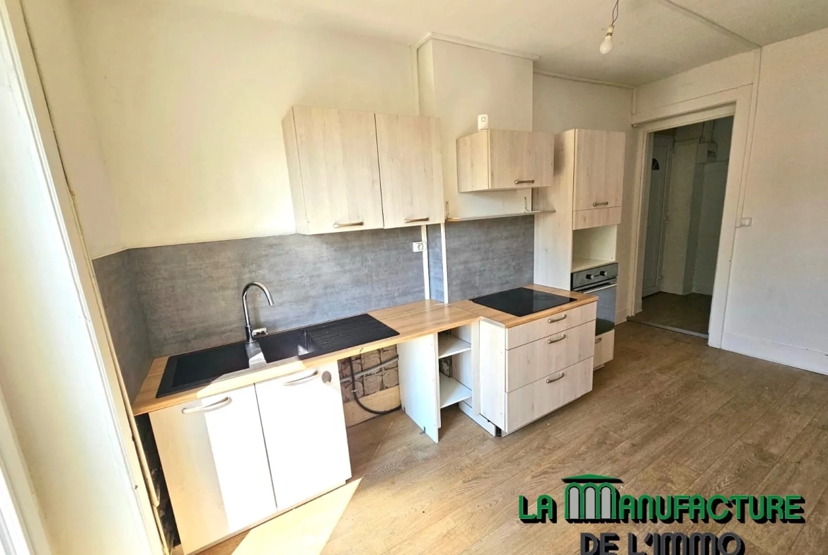 Bel appartement F3 avec jardin privatif à Unieux – Idéal investisseur ou premier achat 