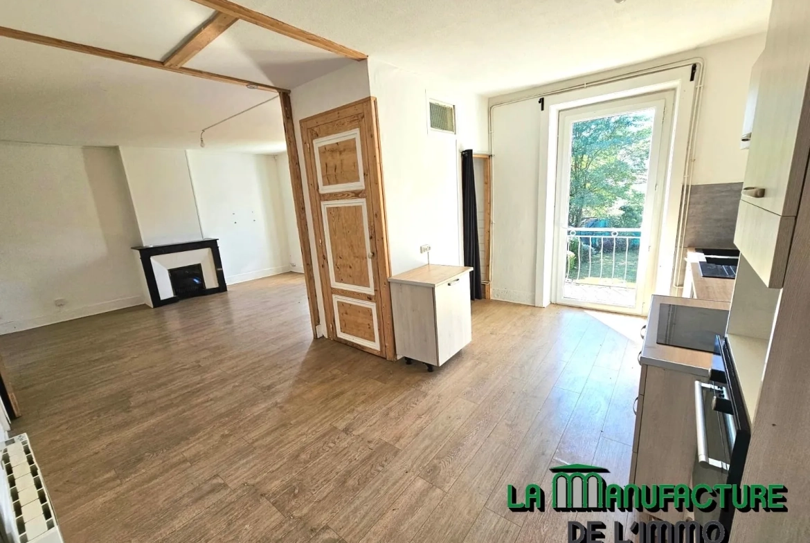 Bel appartement F3 avec jardin privatif à Unieux – Idéal investisseur ou premier achat 