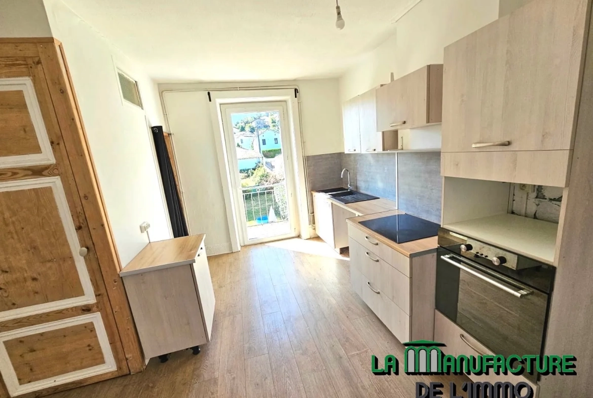 Bel appartement F3 avec jardin privatif à Unieux – Idéal investisseur ou premier achat 