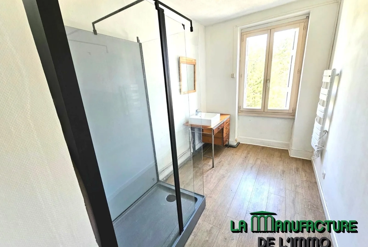 Bel appartement F3 avec jardin privatif à Unieux – Idéal investisseur ou premier achat 