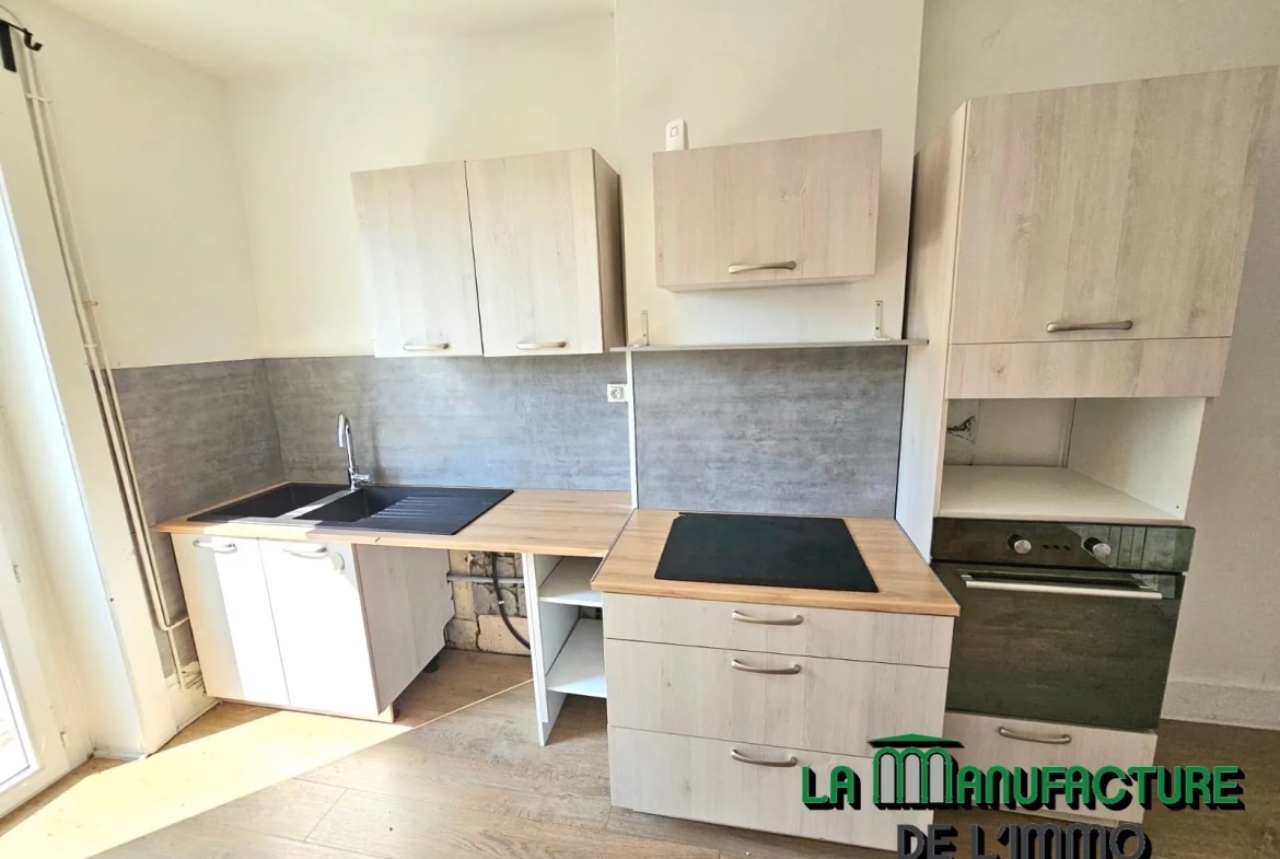 Bel appartement F3 avec jardin privatif à Unieux – Idéal investisseur ou premier achat 