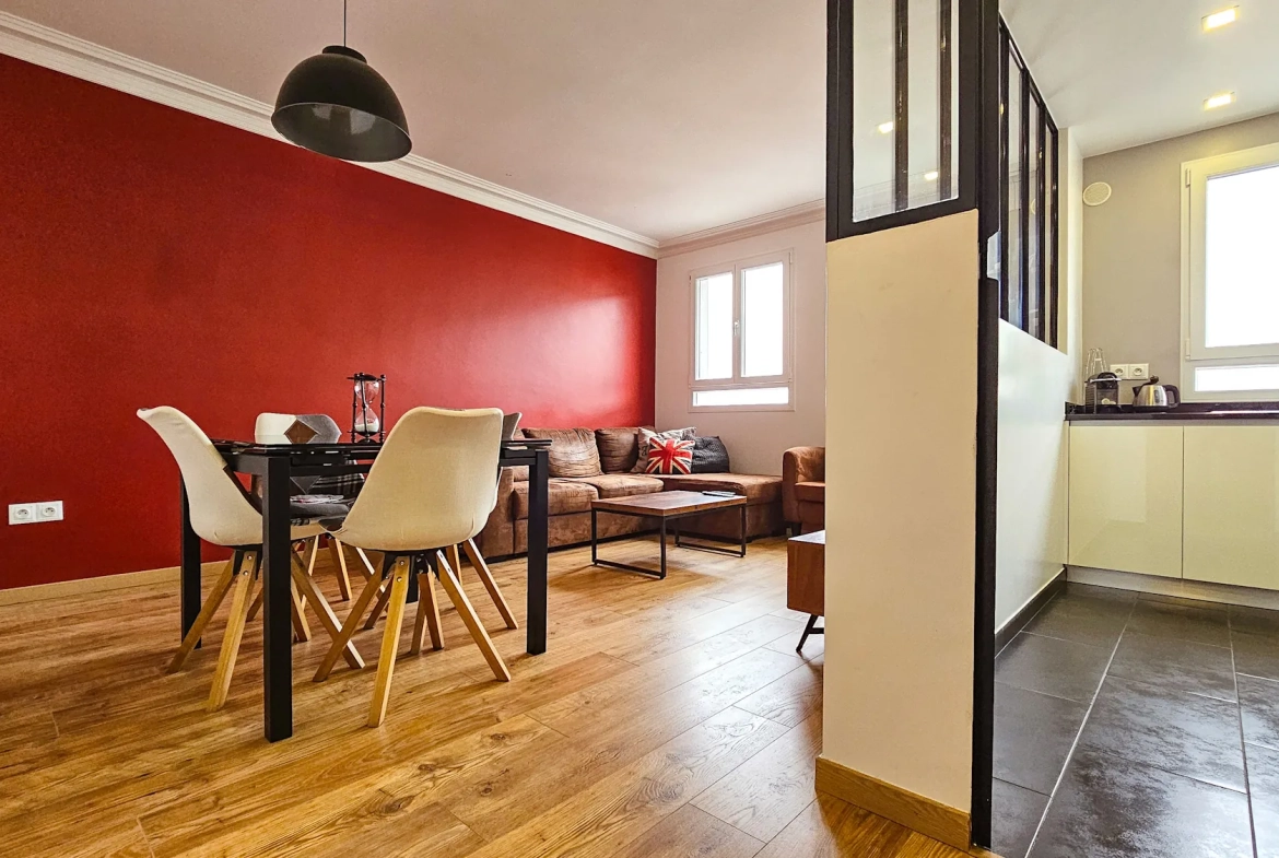 Appartement F2 rénové de 45m² à Sartrouville, proche gare et commerce 