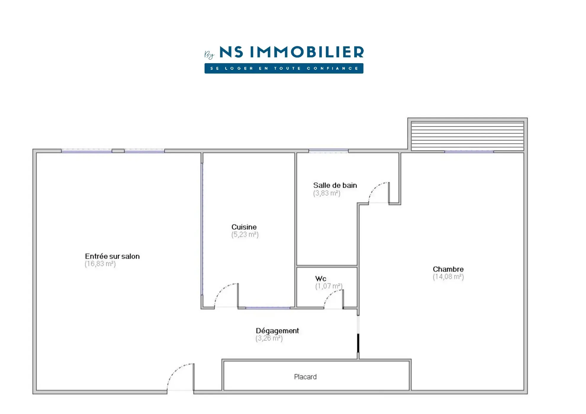 Appartement F2 rénové de 45m² à Sartrouville, proche gare et commerce 