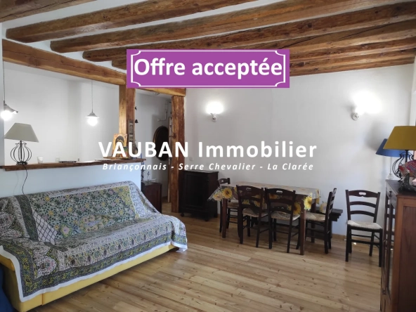 Appartement 2 pièces avec coin montagne à Briançon près des Champs de Mars