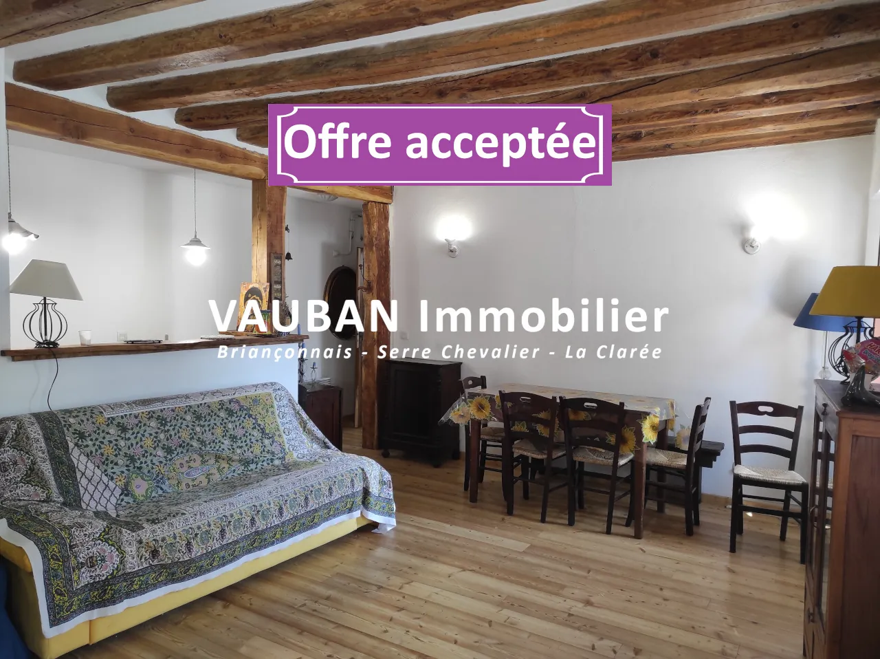 Appartement 2 pièces avec coin montagne à Briançon près des Champs de Mars 