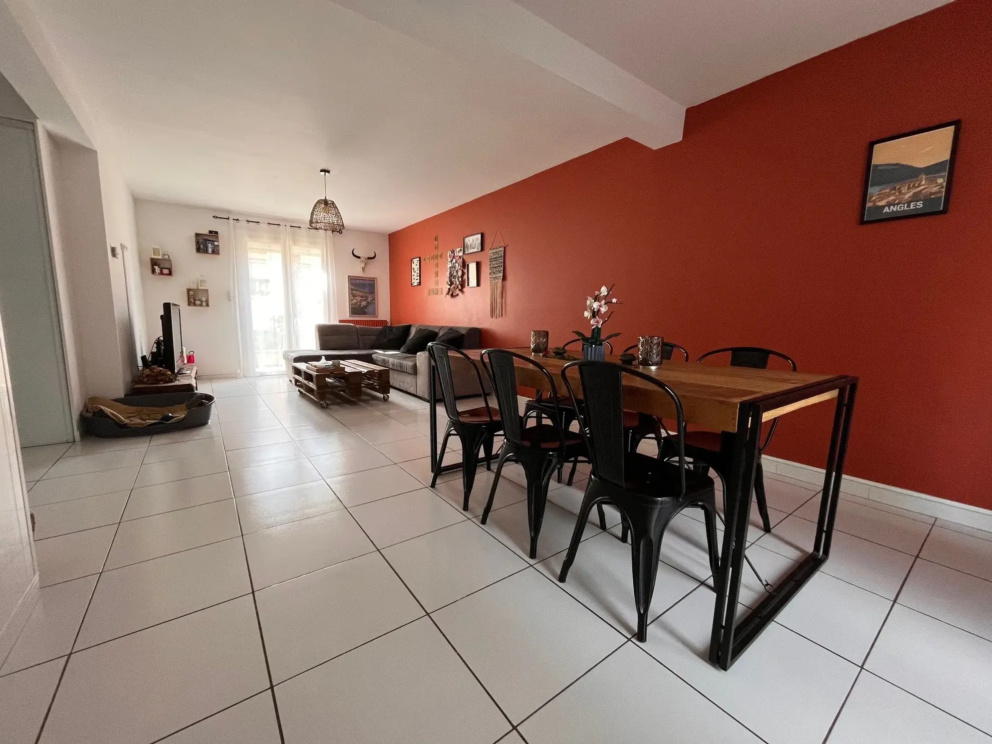 Appartement T3 avec terrasses, parking et cave à Toulouges 