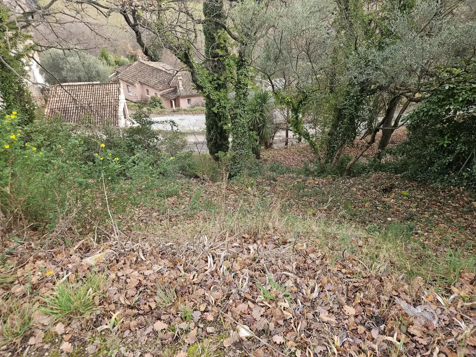 Terrain constructible de 430 m² à Poujols près de Lodève, vue montagne 