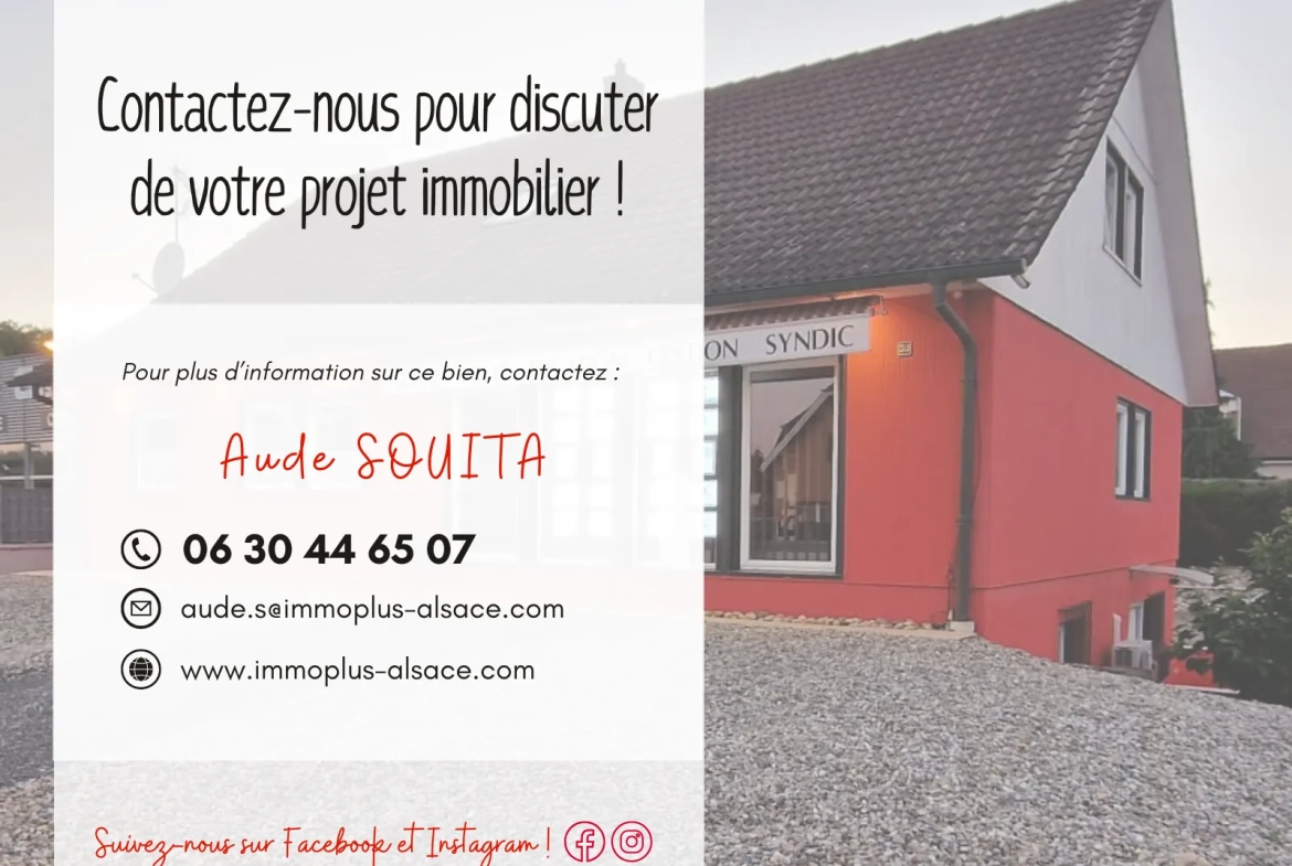 Maison à rénover de 90 m² à Village-Neuf, proche frontières et transports 