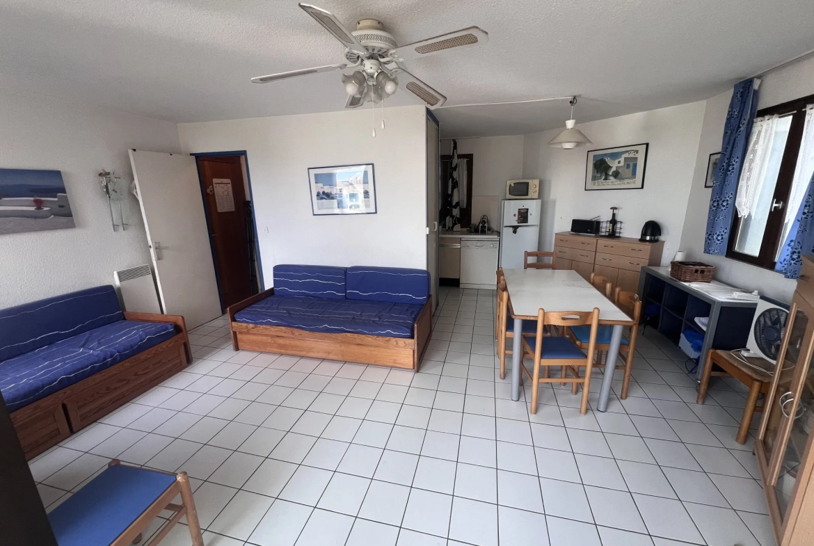Appartement 2 pièces avec terrasse et vue sur lac, montagne à Le Barcarès 