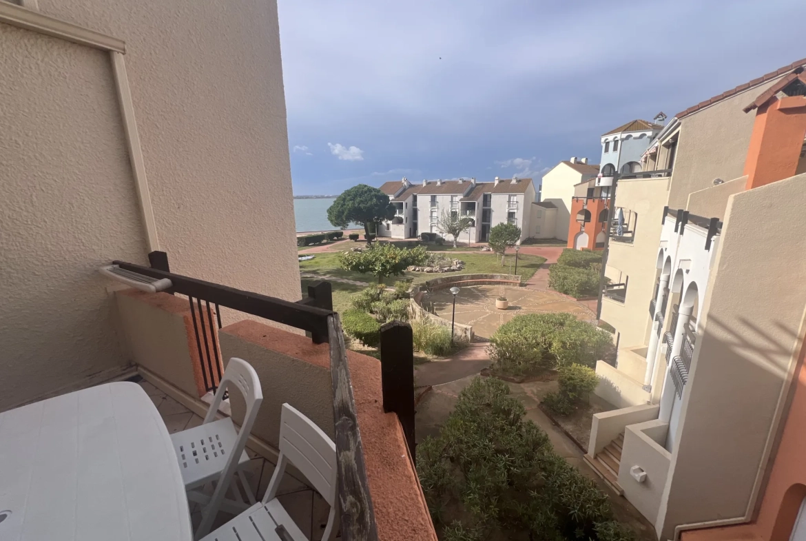 Appartement 2 pièces avec terrasse et vue sur lac, montagne à Le Barcarès 