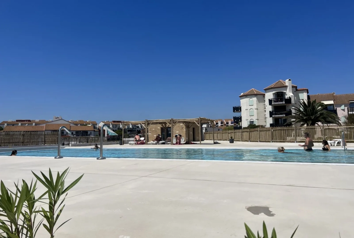 Appartement 2 pièces avec terrasse et vue sur lac, montagne à Le Barcarès 