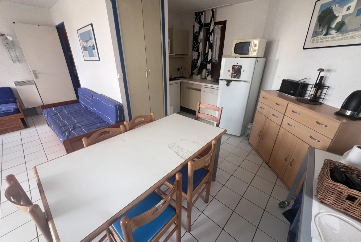 Appartement 2 pièces avec terrasse et vue sur lac, montagne à Le Barcarès 