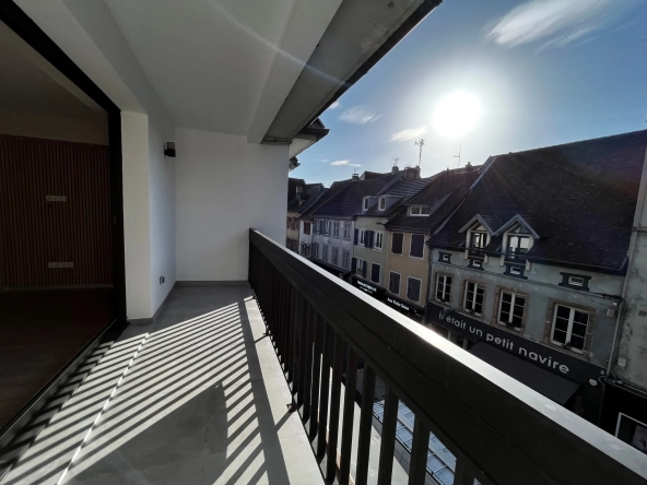 Appartement rénové de 92 m² avec terrasse et parking privé à Montbéliard