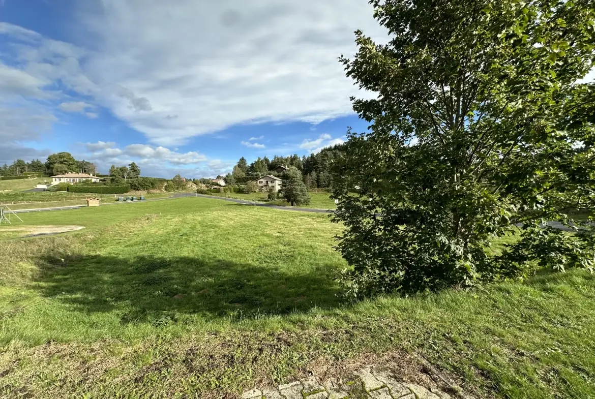 Terrain constructible de 1574 m² à Montfaucon-en-Velay - Exposition ouest, sans constructeur 